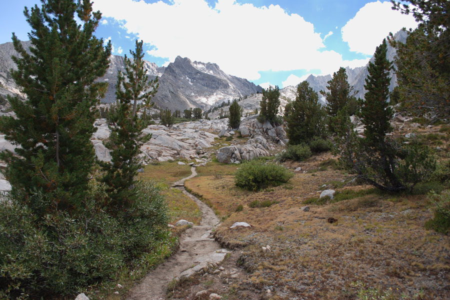 trail in Sabrina Basin, Eaastern Sierra, CA